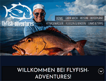 Tablet Screenshot of flyfish-adventures.com